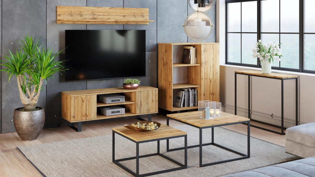 Libreria Fondi - Gambe in metallo Gold Craft Rovere