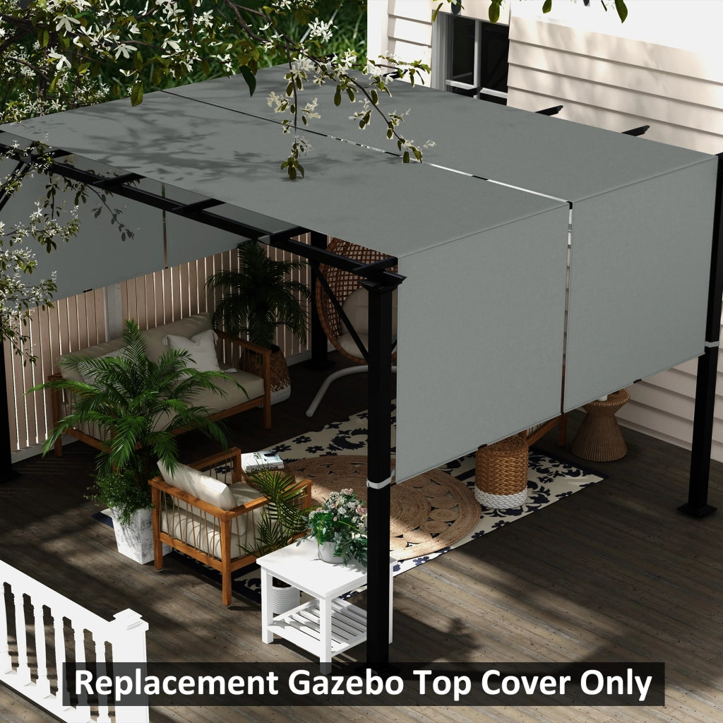 Telo pergola retrattile ¨C zephmum ¨C grigio scuro 4.9x1.2m
