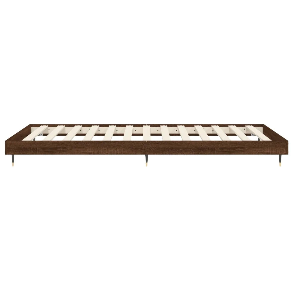 Giroletto senza Materasso Rovere Marrone 90x190cm in Truciolato