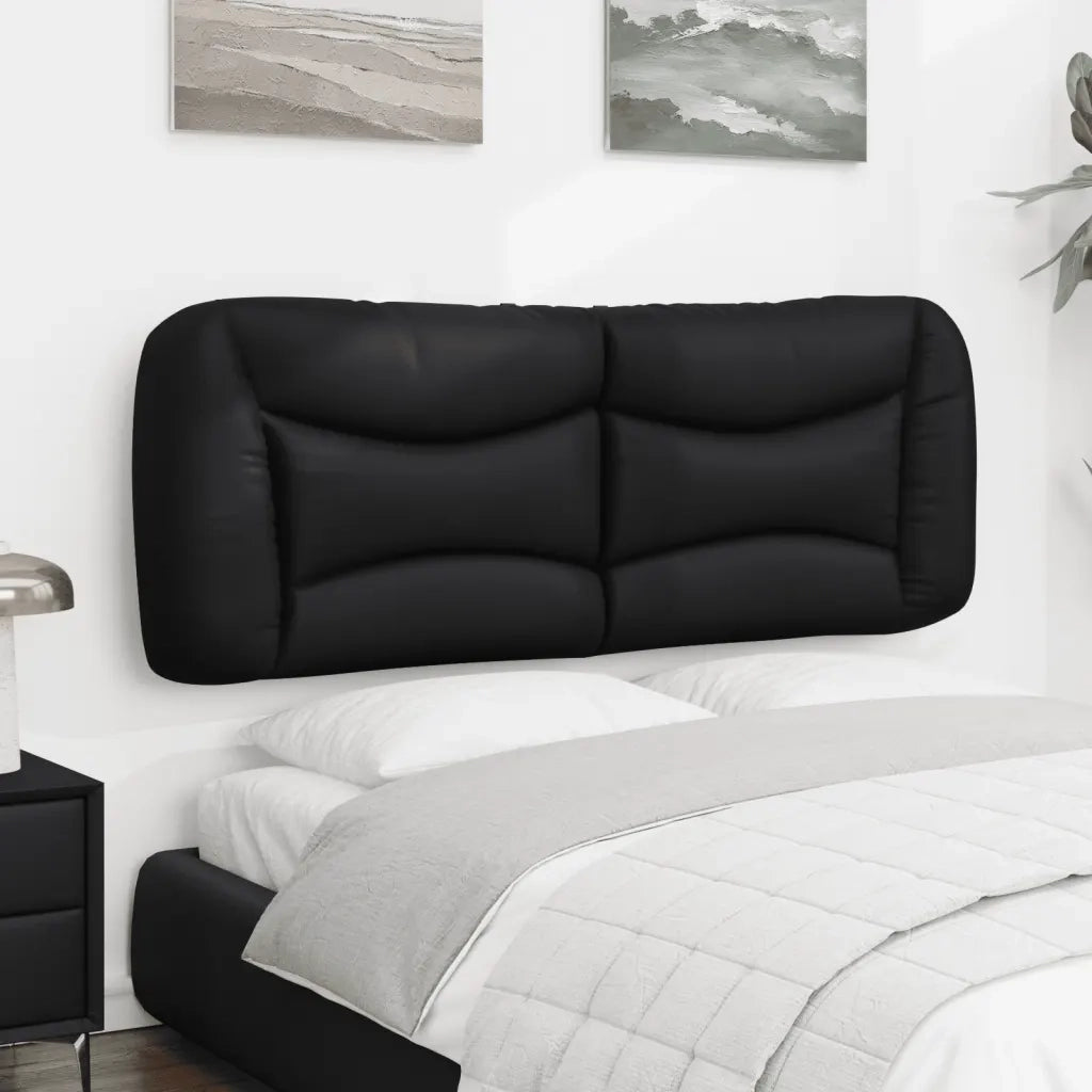 Cuscino Testiera Hvar Nero 120 cm in Similpelle 374568