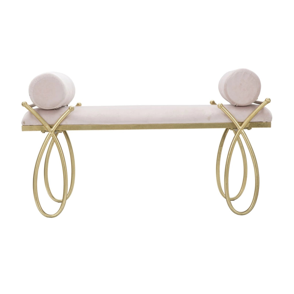 Panca VKH301, Rosa, Metallo, 112,5x49x53 cm