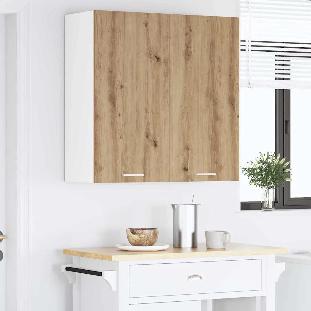 Armadio pensile con porta Rovere artigianale 80 x 31 x 80 cm