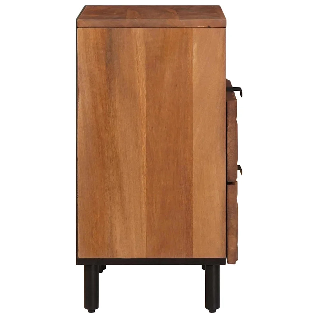 Comodino | Armadio da Notte | Mobiletto da notte con cassetto Marrone 50 x 33 x 62 cm