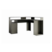 Scrivania ad Angolo 1 Porta GRAPHIX - 139 cm - Grigio Grafite - Collezione GRAPHIX