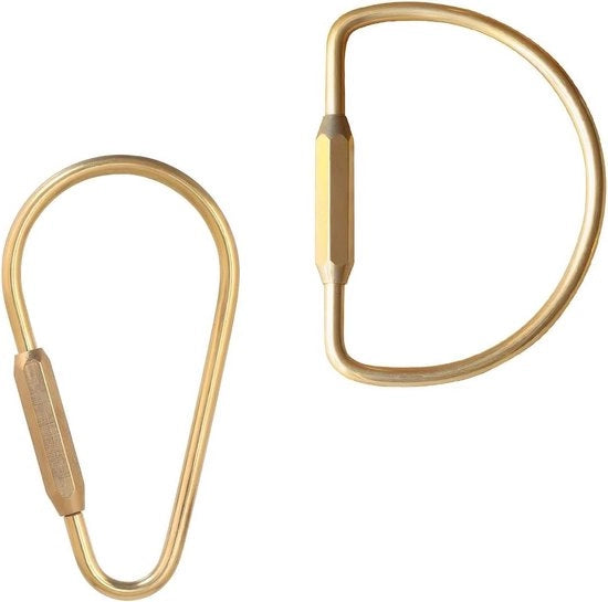Impugnatura a vite a forma D in ottone per chiave a vite rimovibile - set da 2 - accessori per auto.