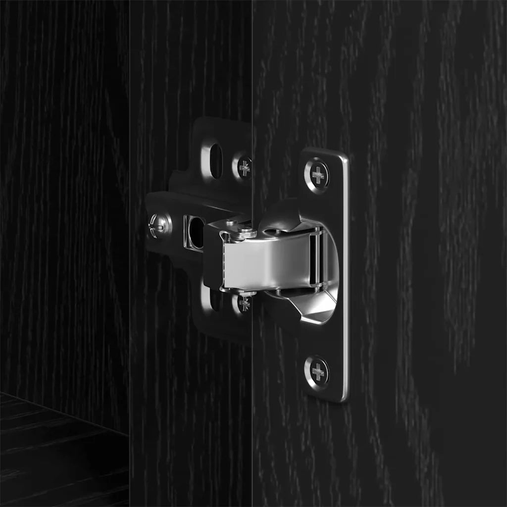 Scrivania Rovere Nero 100 x 49 x 74 cm Legno multistrato 862804