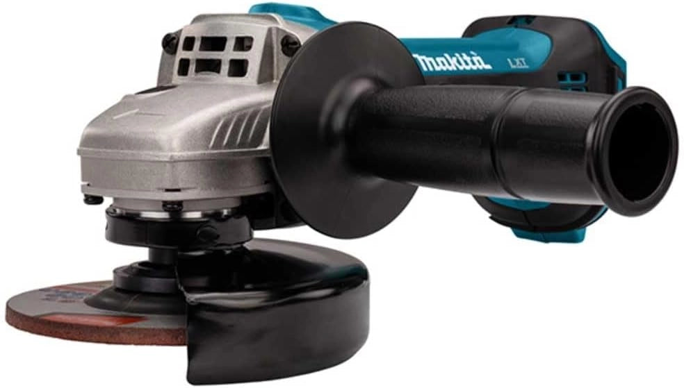 DGA452RME - Mini-amoladora a bateria 18V 4.0 Ah litio-ion 115 mm con sistema antirestart