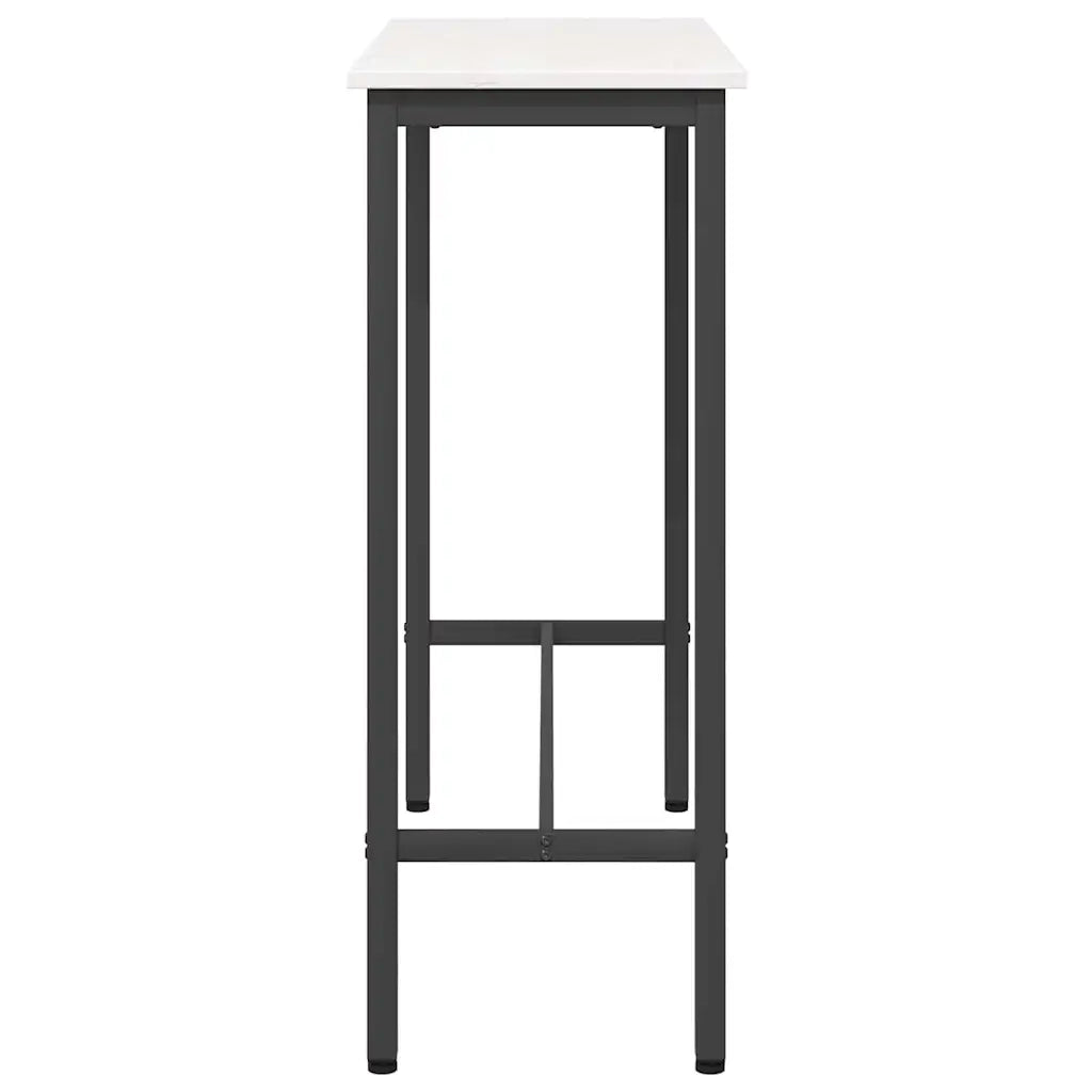tavolo Bianco 100 x 40 x 101 cm Legno ingegnerizzato e acciaio CFW9752156