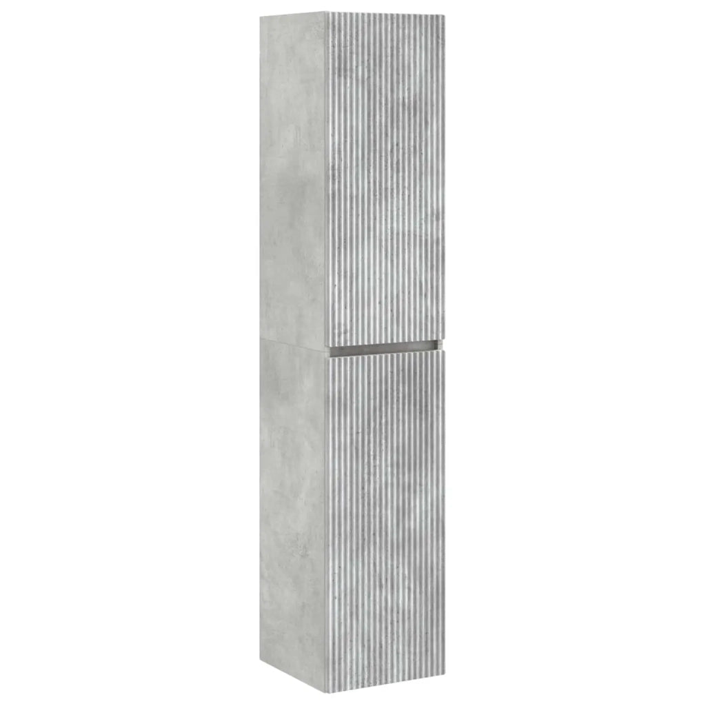 Set di mobili per il bagno 3 pz Grigio Cemento 3406066
