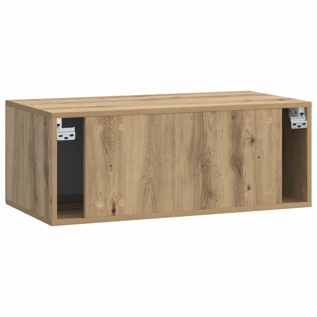 Mobile Porta TV da Muro Rovere Artigianale 78,5 x 41 x 30 cm 899374