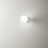 Applique Contemporanea Maga Metallo Bianco Vetro 1 Luce G9