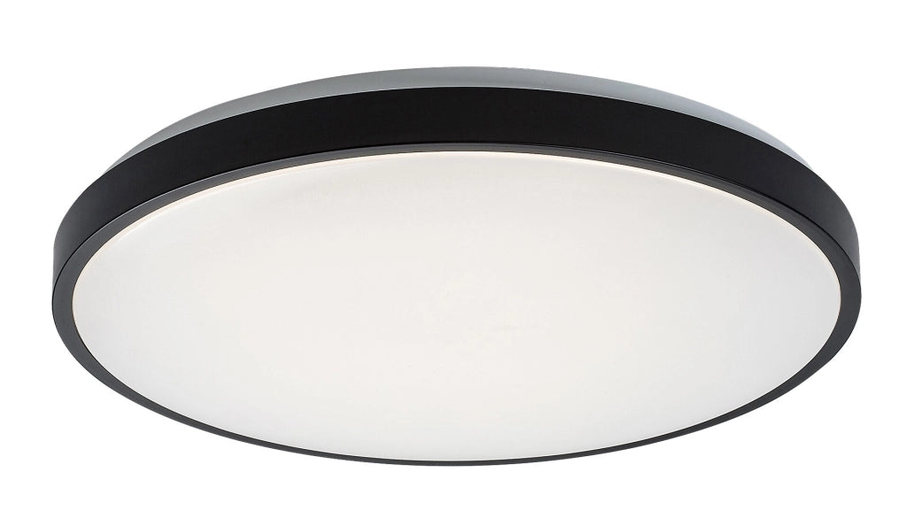 Plafoniera bagno tonda 42cm nero/bianco IP44 LED 48W Rabalux
