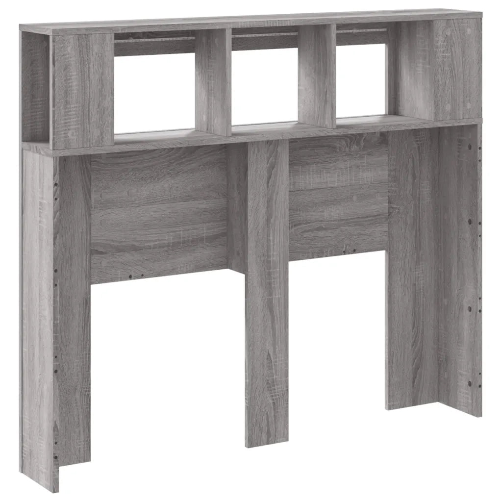 Testiera LED Grigio Sonoma 120x18,5x103,5 cm Legno Multistrato 837342