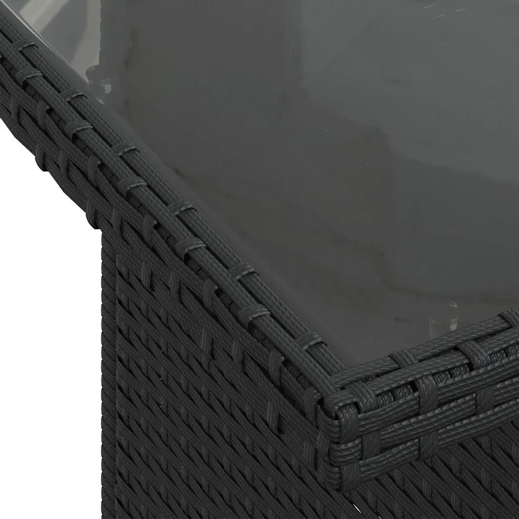 Set Divani da Giardino con Cuscini 7pz Nero Polyrattan 3267755