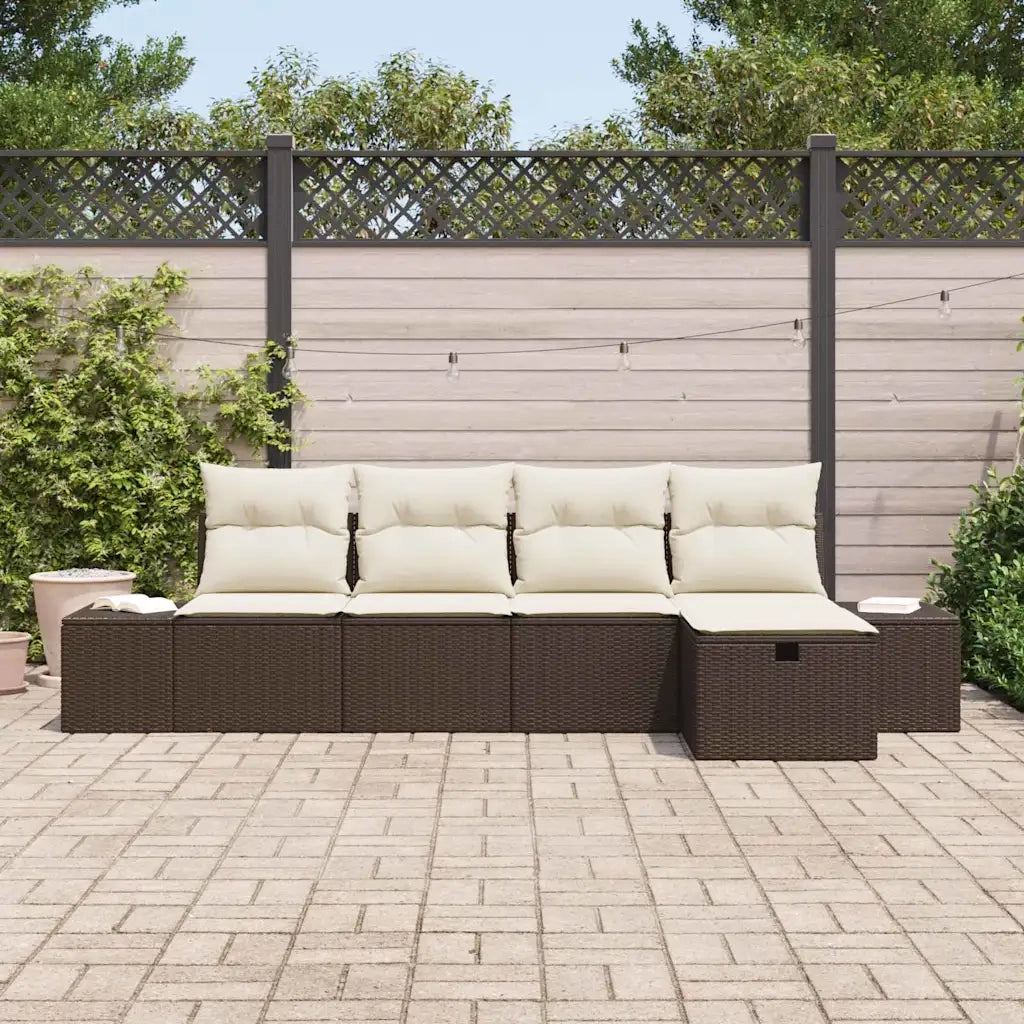 Set di divani con cuscino 6 pcs polyrattan