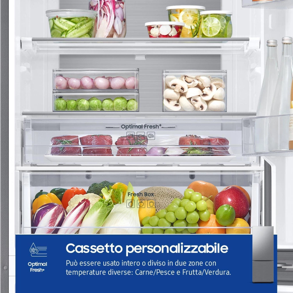 Samsung RB53DG706CS9 Frigorifero Doppia Porta Libera Installazione 538 Litri Classe Energetica C Metallico-Acciaio Inossidabile