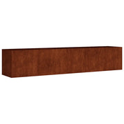 Fioriera Rialzata da Giardino-Vaso da giardino 200x40x40 cm in Acciaio Corten