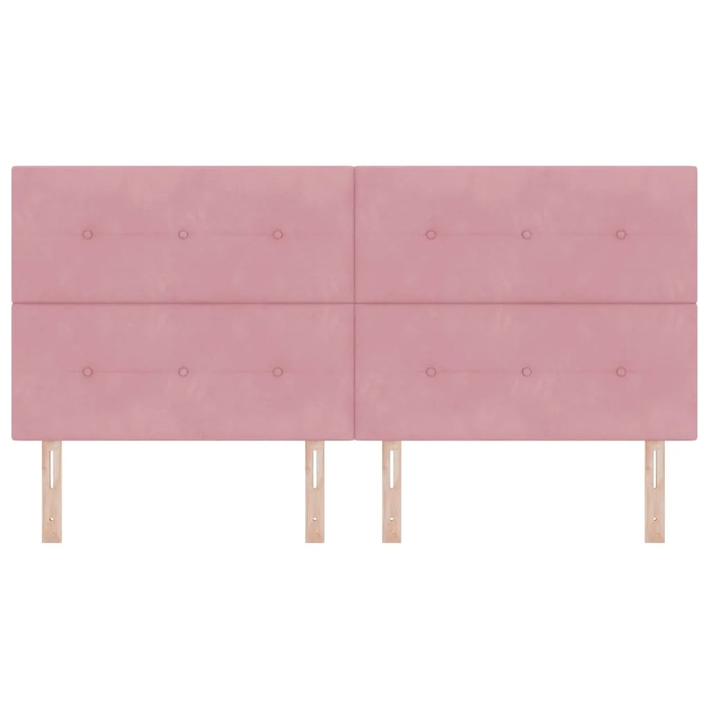 Testiera Rosa 200 cm Velluto 3337872