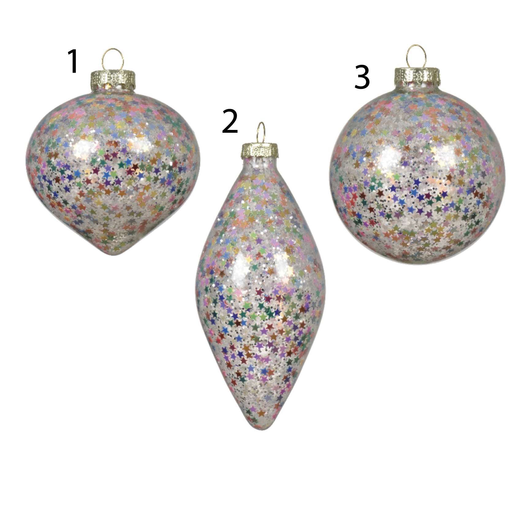 PALLA IN VETRO TRASPARENTE CON