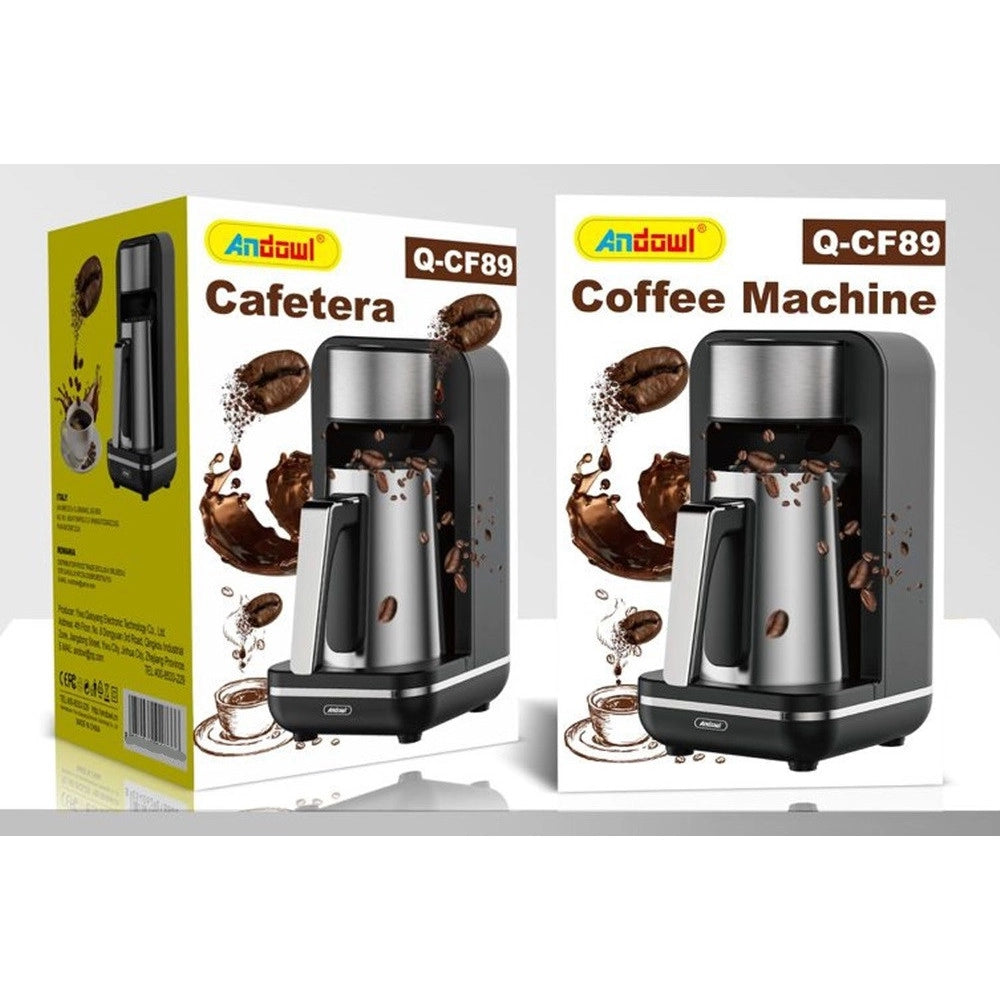 Trade Shop - Macchina Da Caffè Caffettiera Elettrica 120v Capacità 4 Tazze Per Caffè Turco Greco Q-cf89 -