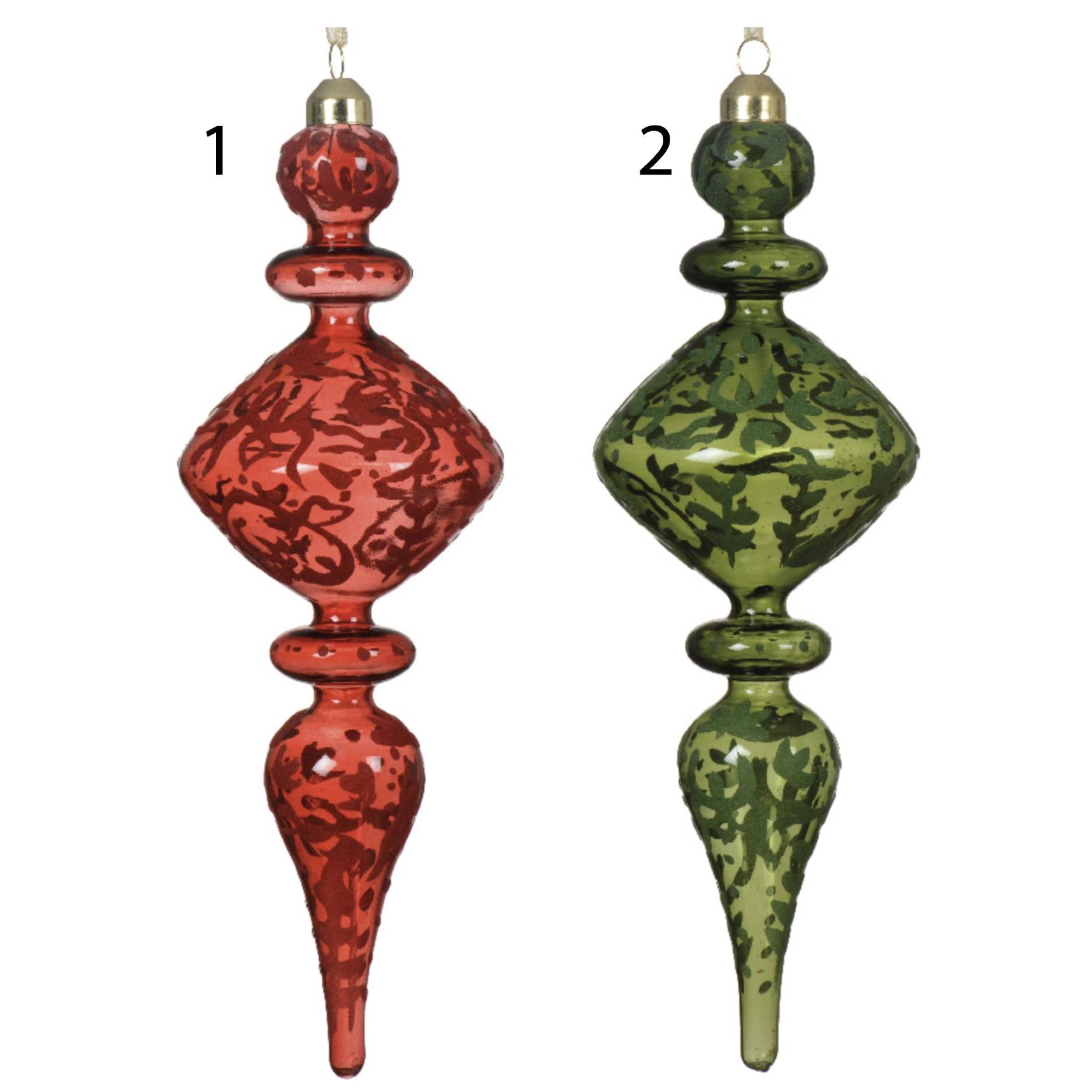 PENDAGLIO IN VETRO TRASPARENTE