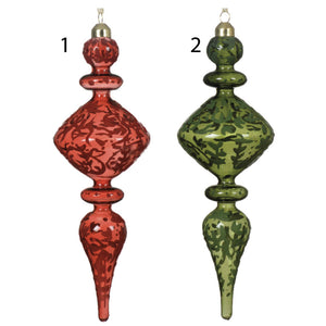 PENDAGLIO IN VETRO TRASPARENTE