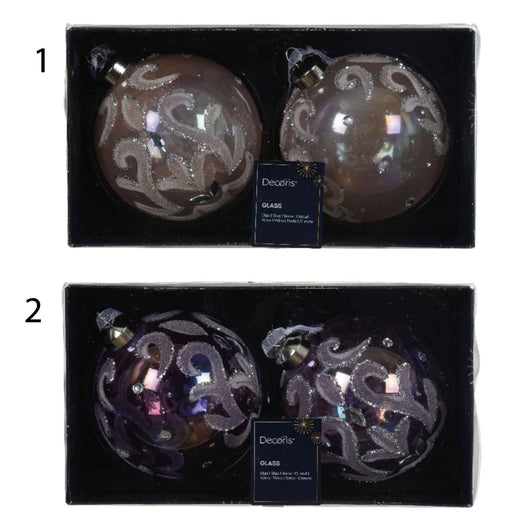 BOX 2 PALLE  IN VETRO CON