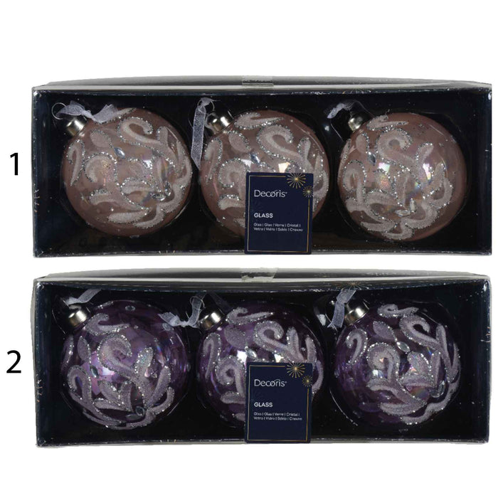 BOX 3 PALLE  IN VETRO CON