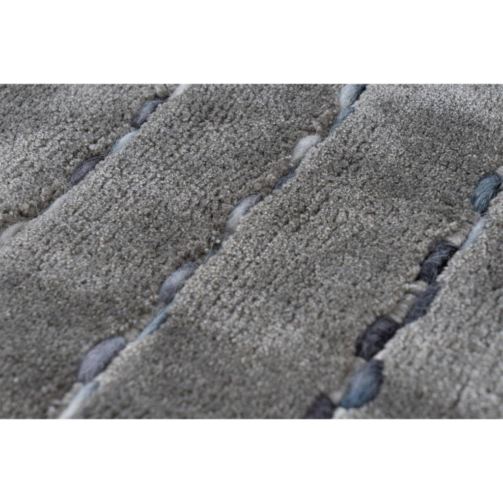 Tappeto Prime 100 in viscosa e lana argento 200x290 cm