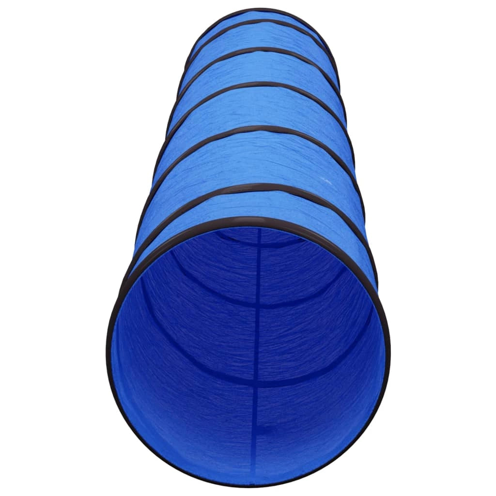 Tunnel per cani blu 40 cm di diametro x 200 cm in poliestere 02_0005207