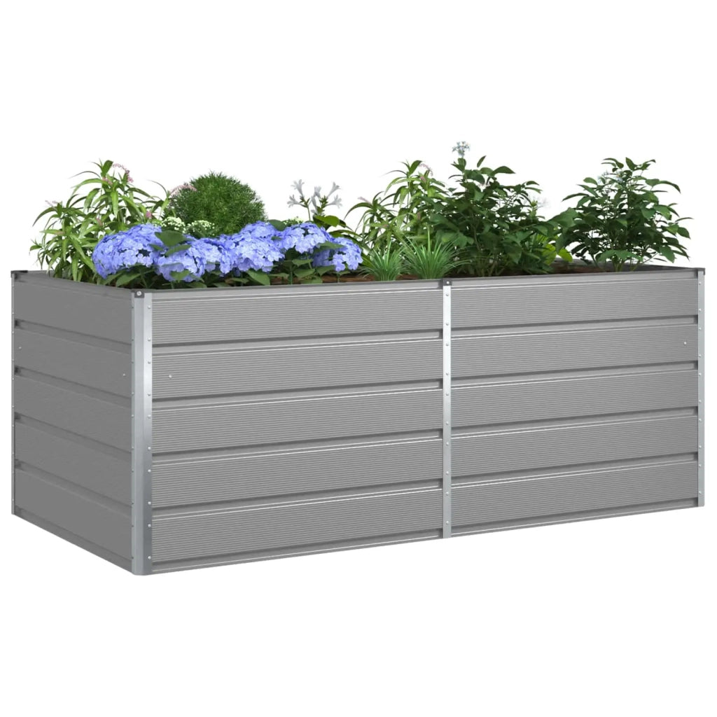 Fioriera Grigio chiaro 195 x 100 x 75 cm Acciaio zincato 42018168