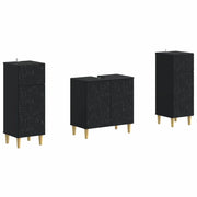 Set di Armadi da Bagno da 2 Pezzi DELFT Nero 3418027
