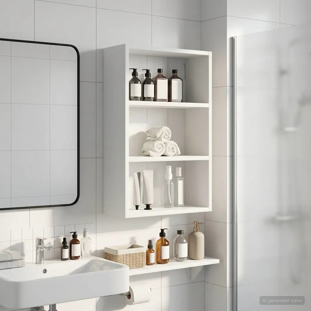 Armadio da bagno a muro Bianco 40 x 16 x 62,5 cm