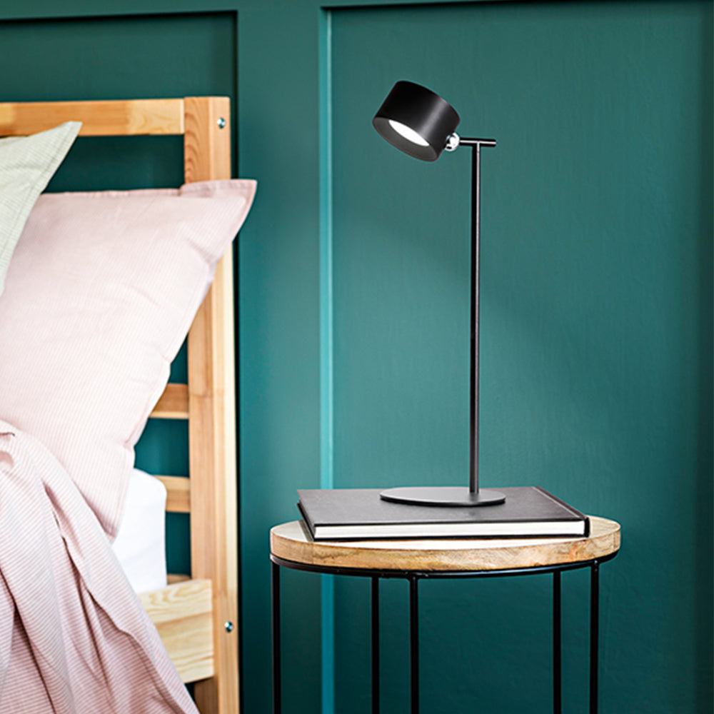 Lampada Da Scrivania Industrial Kosmo Metallo Nero Led 2,5W 3000K