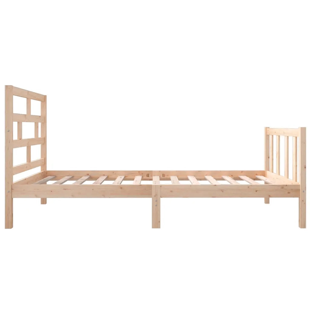 Giroletto-Struttura Letto in Legno Massello di Pino 90x190 cm Single 978922