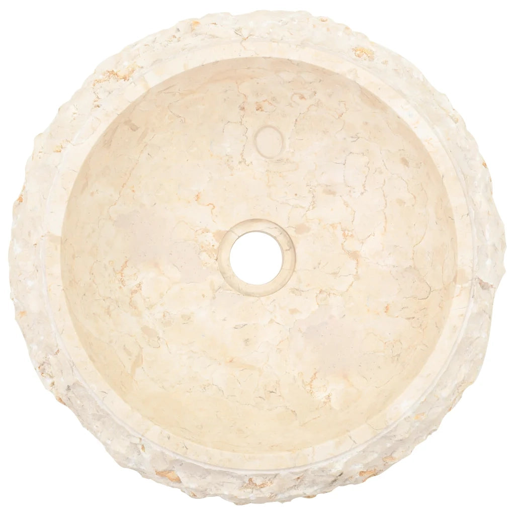 Lavandino 40x12 cm in Marmo Crema 142777