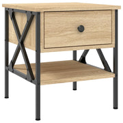 Comodino | Armadio da Notte | Mobiletto da notte Rovere Sonoma 40x42x45 cm in Legno Multistrato