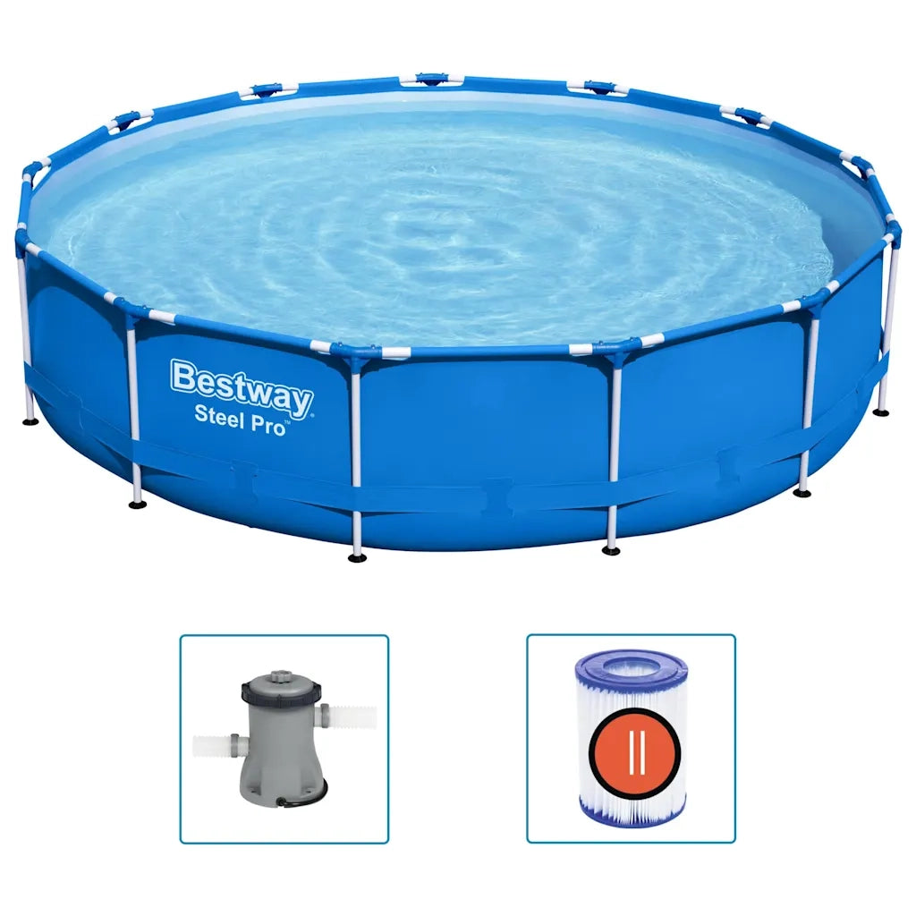 Bestway Telaio Piscina Steel Pro 396x84 cm 3202618