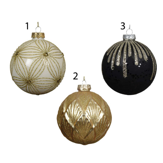 PALLA IN VETRO 3 ASS BIANCO