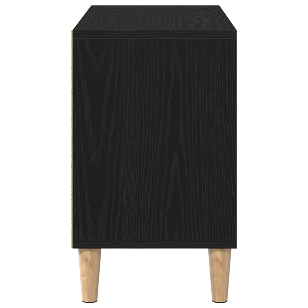 Mobile TV in Rovere Nero - 69.5x30x50 cm, Realizzato in legno ingegnerizzato