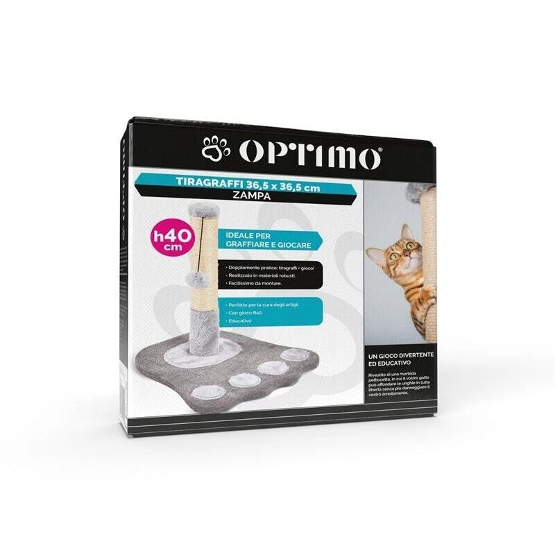 OPTIMO TIRAGRAFFI A ZAMPA H40 CM BEIGE E GRIGIO