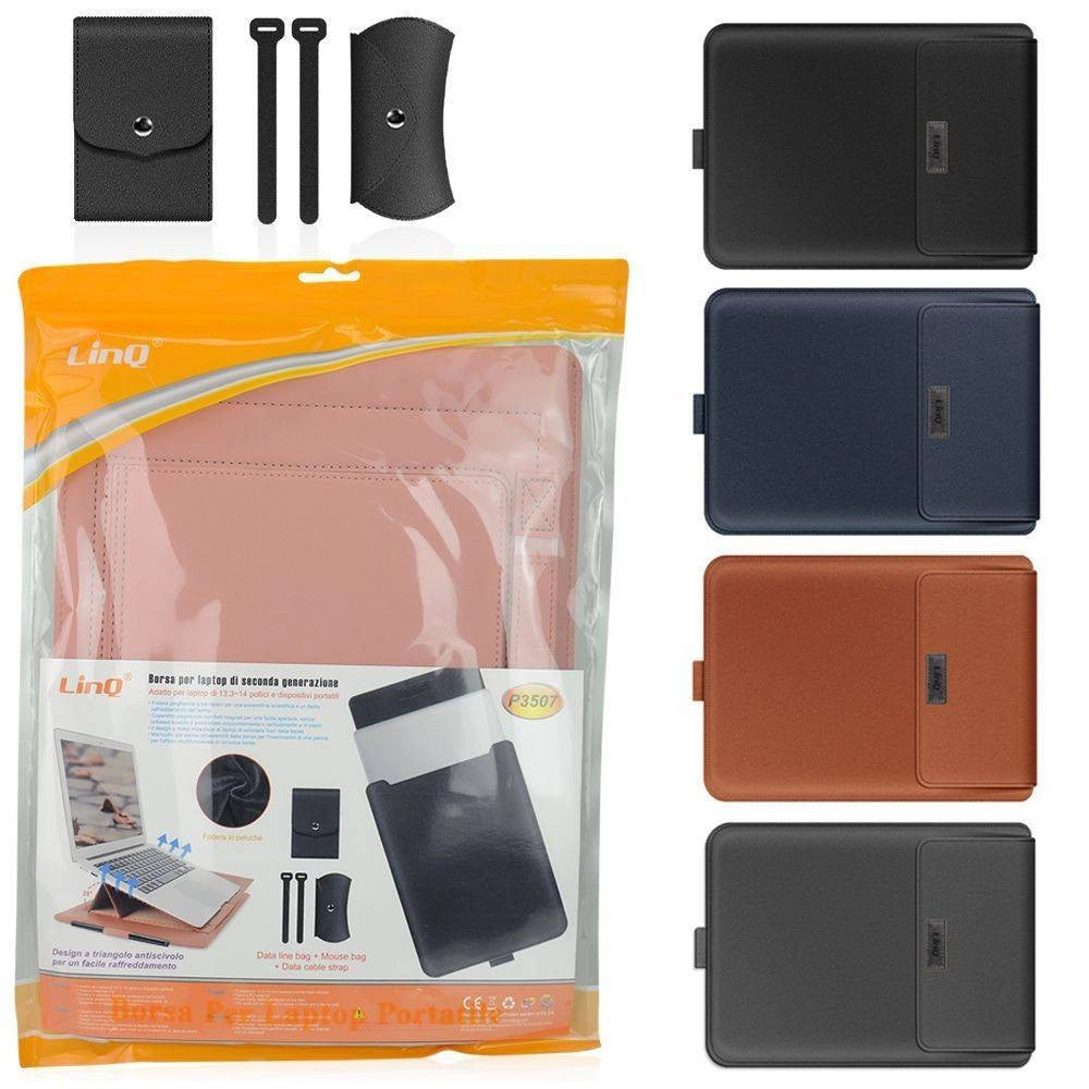 Trade Shop - Custodia Borsa Con Stand Laptop Pc Notebook Portatile 13,3-14" Vari Colori P3507 -