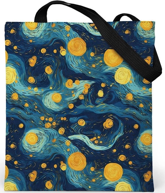 Borsa da viaggio con cerniera - Borsa estetica - Tessuto velluto - Borsa in tessuto per donna con cerniera - Dimensioni: 37x42 cm - Borsa in juta con stampa - Borsa da viaggio per donna - Borsa estetica in tessuto