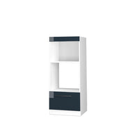 Vicco Set mobili bagno Blu scuro lucido 60 cm aperto