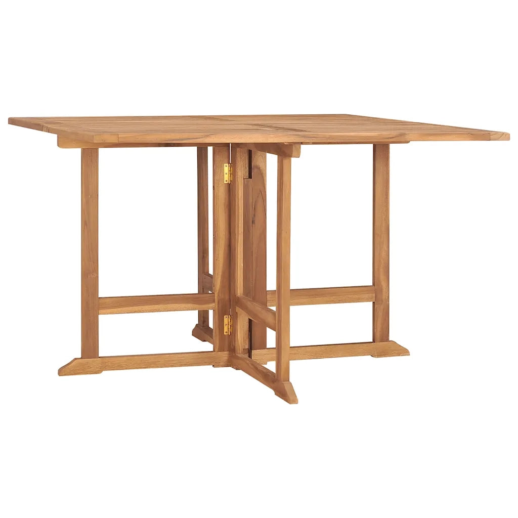Set da Pranzo Pieghevole per Esterni 5pz Legno Massello di Teak 3096576