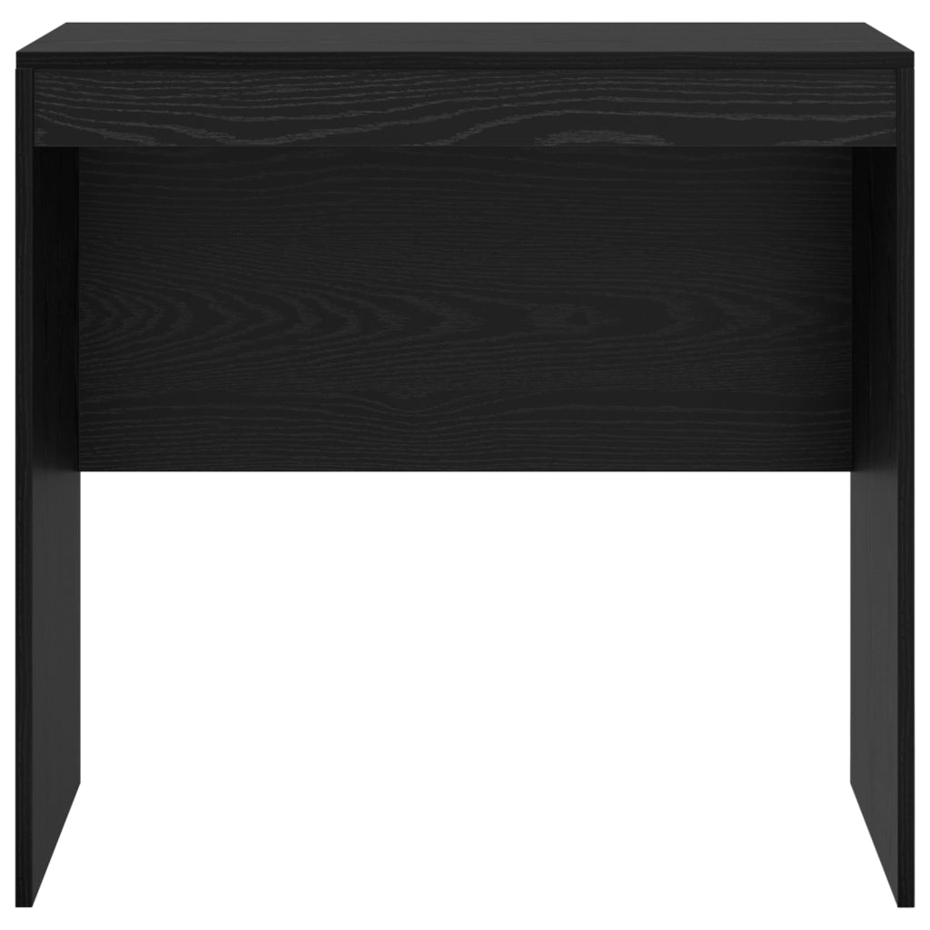 Scrivania in rovere nero 80x50x76 cm legno ingegnerizzato