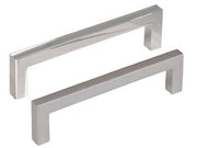 MANIGLIE PER MOBILI FISSE MOD.UN34 IN ZAMA- - interori mm.128 cromo opaco - 5 pezzi METALSTYLE