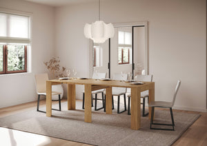 Consolle Allungabile 90x25/181 cm Pannelli in Nobilitato Slick Quercia Natura