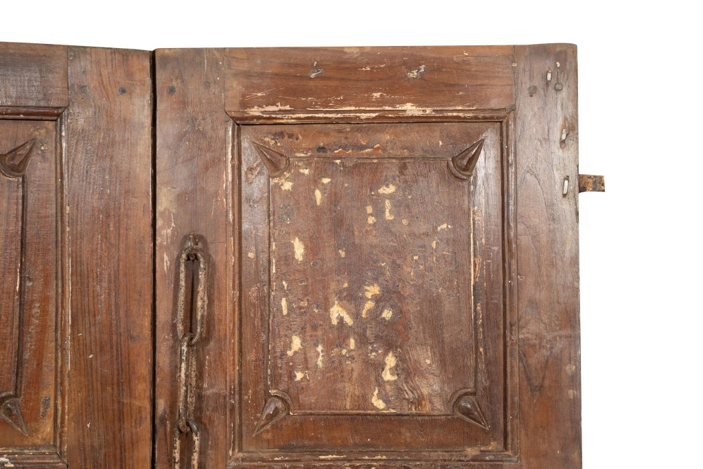 Biscottini Porta in legno massello e ferro da interno o da esterno vecchia e antica medievale scorrevole
