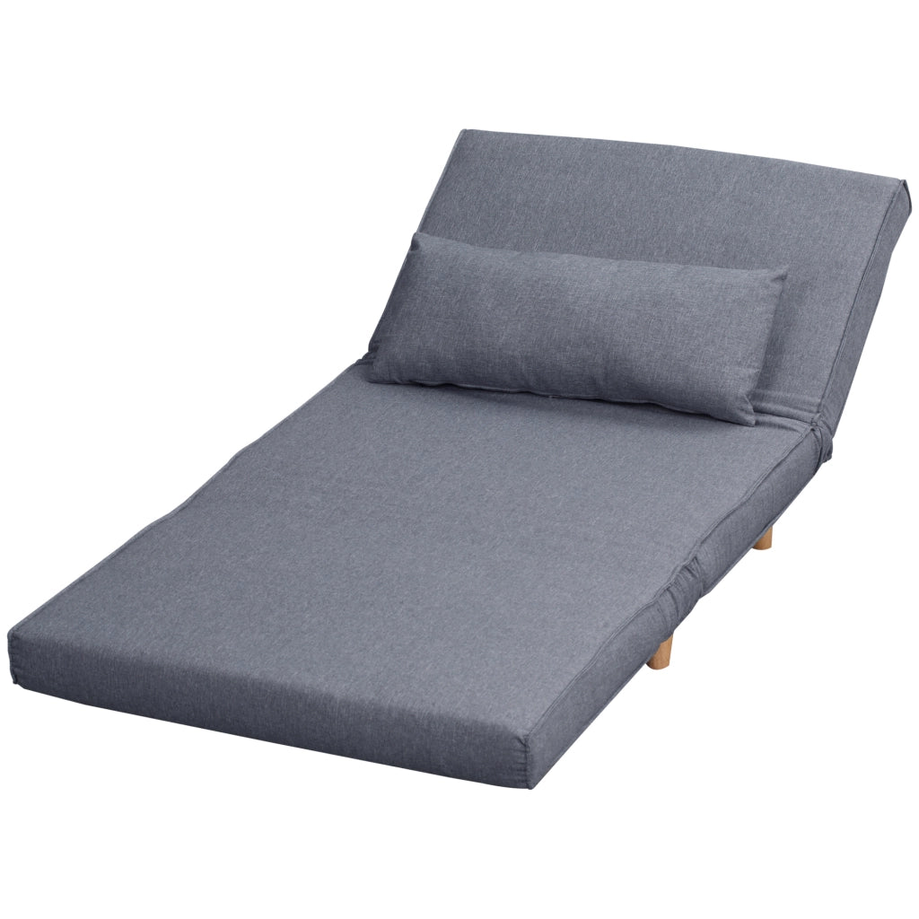 Divano letto ¨C zephmum ¨C grigio tessuto 94x78x80 cm